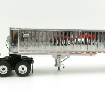 First Gear 50-3457 Mack Granite MP 6x4 White with East Genesis End Dump Trailer Scale 1:50