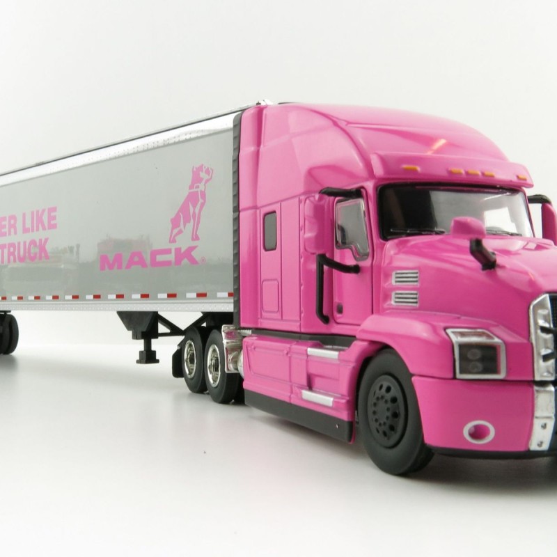 First Gear 59-3423 Mack Anthem Sleeper Truck The Pink Lady with 53' Trailer - Scale 1:50
