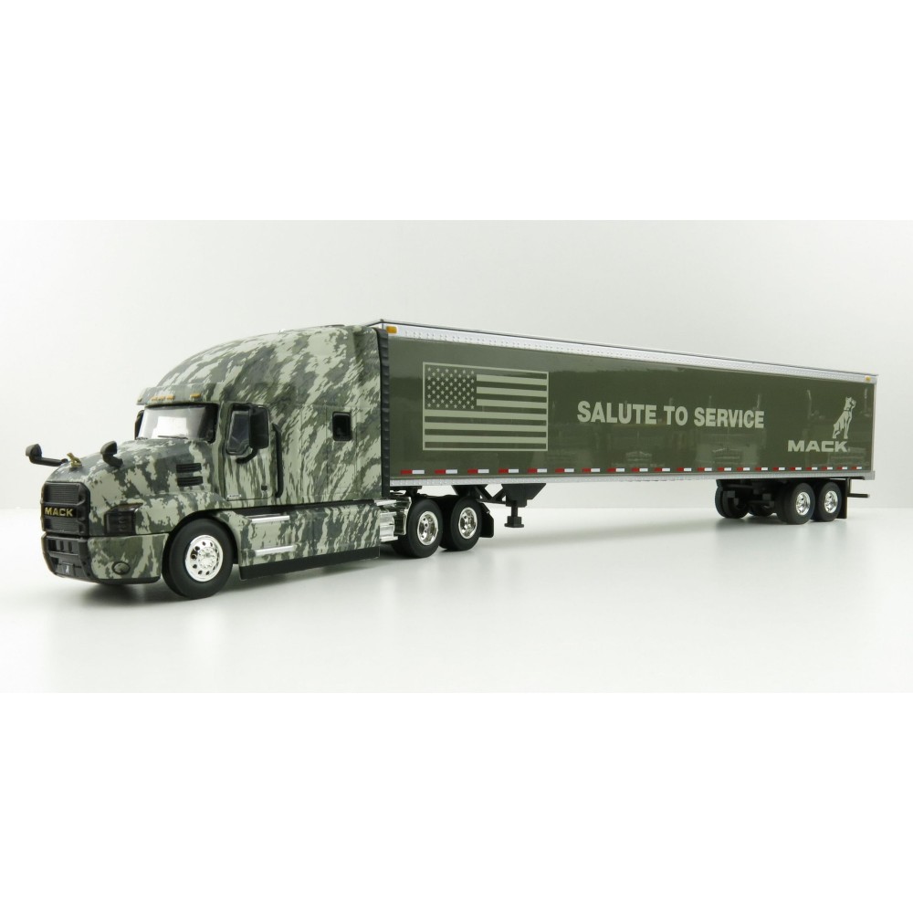 First Gear 59-3424 Mack Anthem Sleeper Truck The SALUTE TO SERVICE US Army with 53' Trailer - Scale 1:50