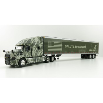 First Gear 59-3424 Mack Anthem Sleeper Truck The SALUTE TO SERVICE US Army with 53' Trailer - Scale 1:50