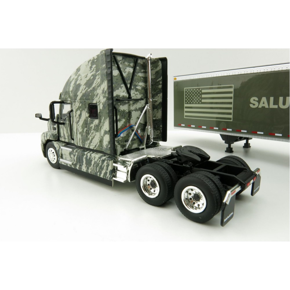First Gear 59-3424 Mack Anthem Sleeper Truck The SALUTE TO SERVICE US Army with 53' Trailer - Scale 1:50