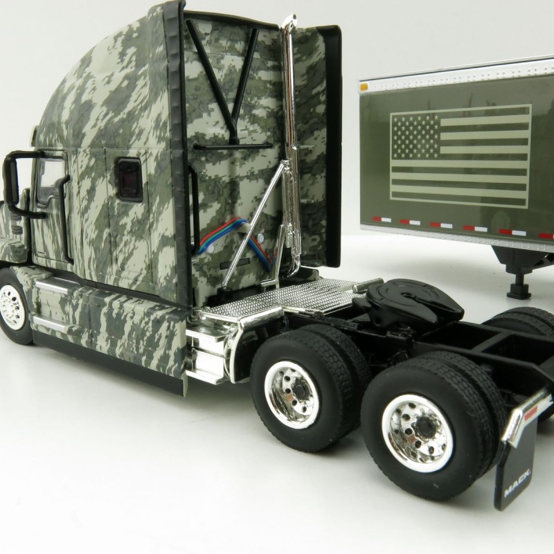 First Gear 59-3424 Mack Anthem Sleeper Truck The SALUTE TO SERVICE US Army with 53' Trailer - Scale 1:50
