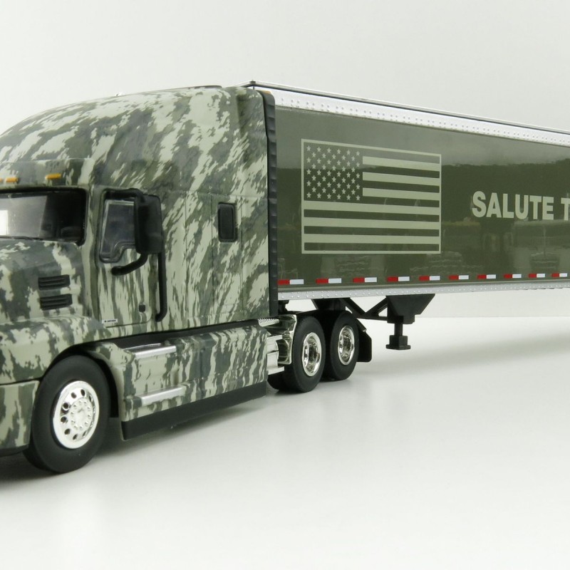 First Gear 59-3424 Mack Anthem Sleeper Truck The SALUTE TO SERVICE US Army with 53' Trailer - Scale 1:50