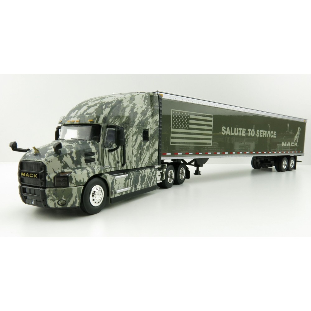 First Gear 59-3424 Mack Anthem Sleeper Truck The SALUTE TO SERVICE US Army with 53' Trailer - Scale 1:50