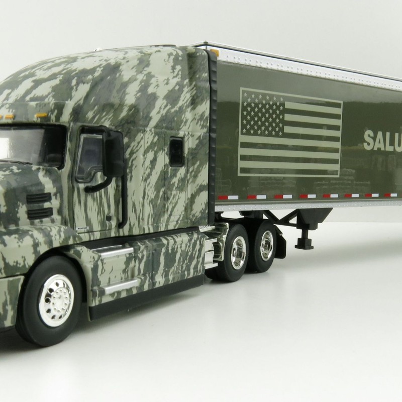 First Gear 59-3424 Mack Anthem Sleeper Truck The SALUTE TO SERVICE US Army with 53' Trailer - Scale 1:50