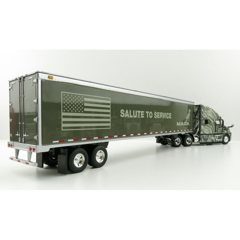 First Gear 59-3424 Mack Anthem Sleeper Truck The SALUTE TO SERVICE US Army with 53' Trailer - Scale 1:50