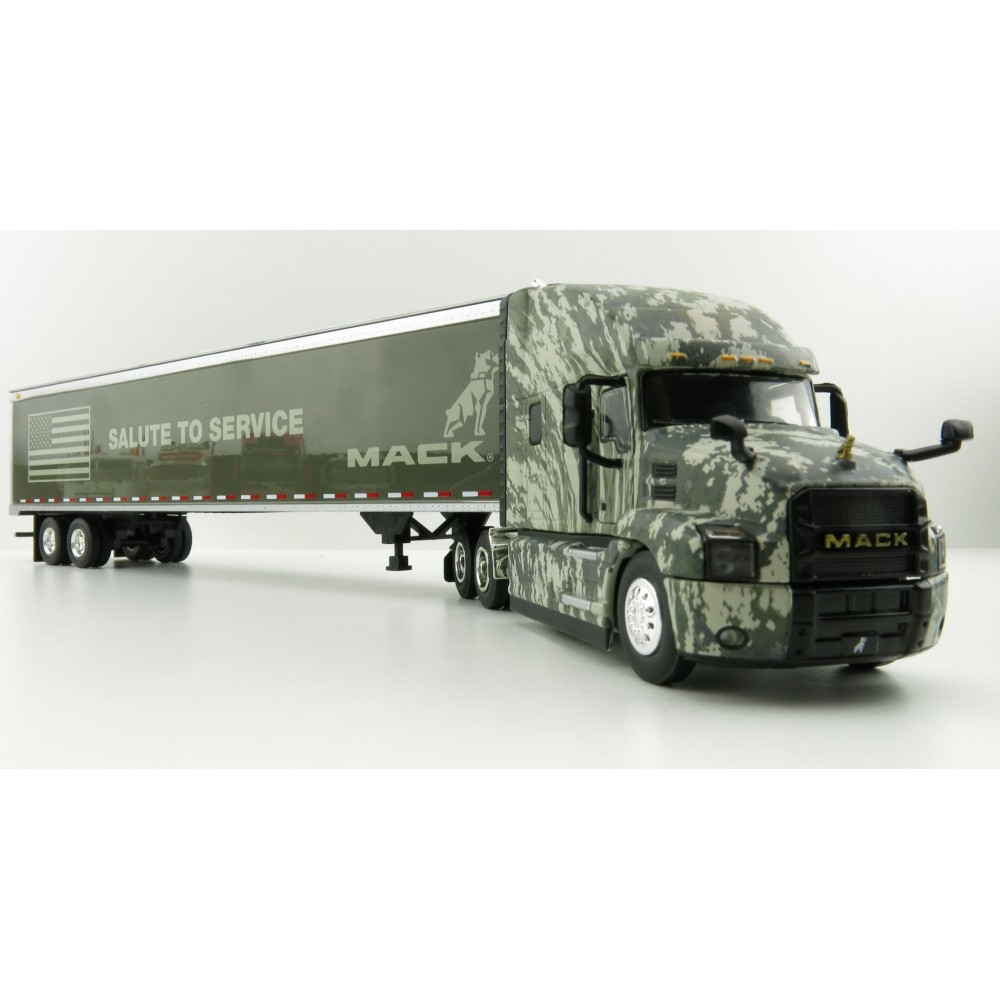 First Gear 59-3424 Mack Anthem Sleeper Truck The SALUTE TO SERVICE US Army with 53' Trailer - Scale 1:50