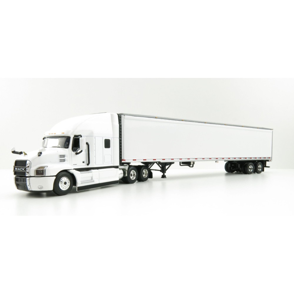 First Gear 60-0367 Mack Anthem Sleeper Cab Truck and 53' Trailer White - Scale 1:64