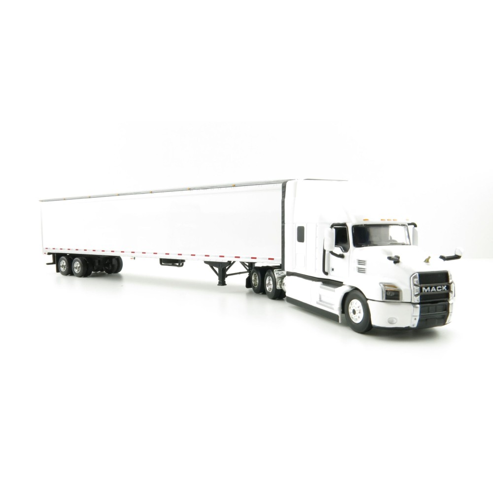 First Gear 60-0367 Mack Anthem Sleeper Cab Truck and 53' Trailer White - Scale 1:64