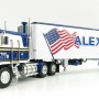 First Gear 60-0846 Kenworth K100 COE Truck and 40' Vintage Reefer Trailer Alexander Trucking - Scale 1:64