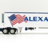 First Gear 60-0846 Kenworth K100 COE Truck and 40' Vintage Reefer Trailer Alexander Trucking - Scale 1:64