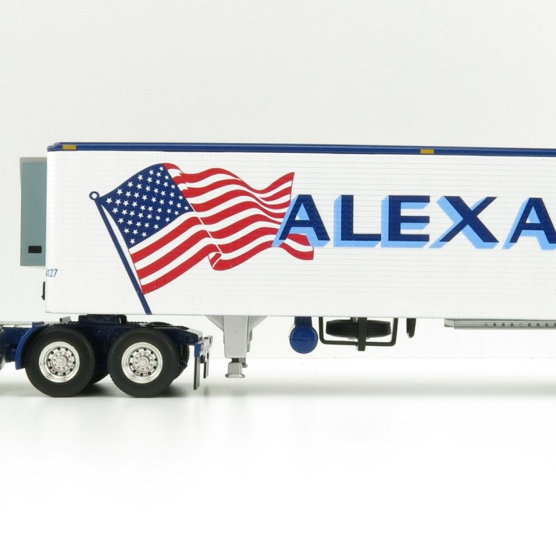 First Gear 60-0846 Kenworth K100 COE Truck and 40' Vintage Reefer Trailer Alexander Trucking - Scale 1:64