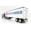 First Gear 60-0846 Kenworth K100 COE Truck and 40' Vintage Reefer Trailer Alexander Trucking - Scale 1:64