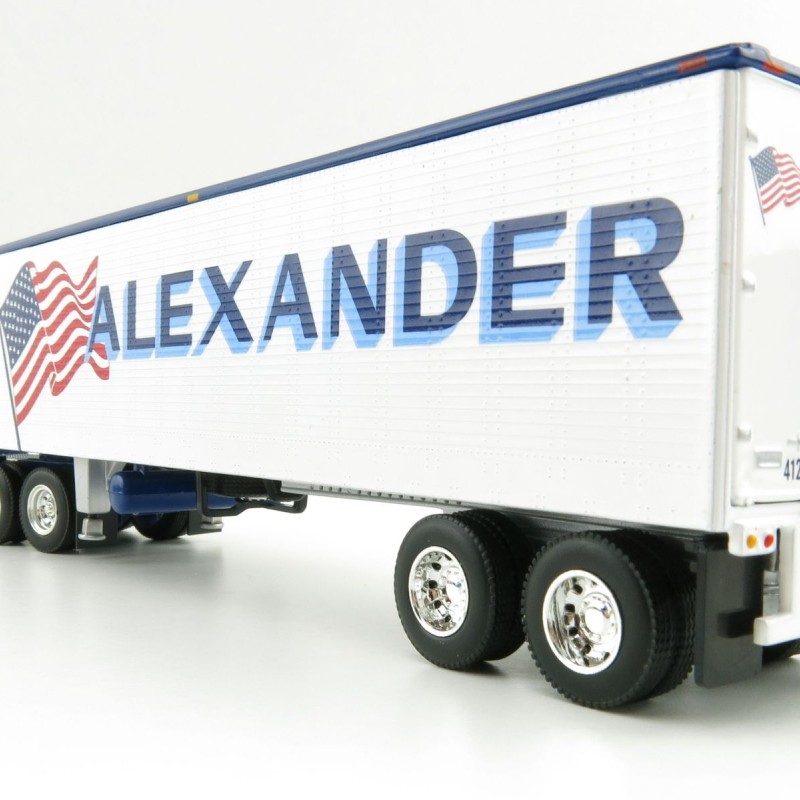 First Gear 60-0846 Kenworth K100 COE Truck and 40' Vintage Reefer Trailer Alexander Trucking - Scale 1:64