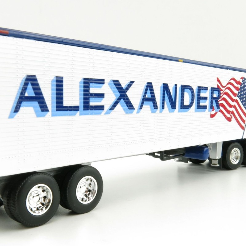 First Gear 60-0846 Kenworth K100 COE Truck and 40' Vintage Reefer Trailer Alexander Trucking - Scale 1:64