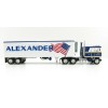 First Gear 60-0846 Kenworth K100 COE Truck and 40' Vintage Reefer Trailer Alexander Trucking - Scale 1:64
