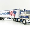 First Gear 60-0846 Kenworth K100 COE Truck and 40' Vintage Reefer Trailer Alexander Trucking - Scale 1:64