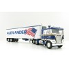 First Gear 60-0846 Kenworth K100 COE Truck and 40' Vintage Reefer Trailer Alexander Trucking - Scale 1:64