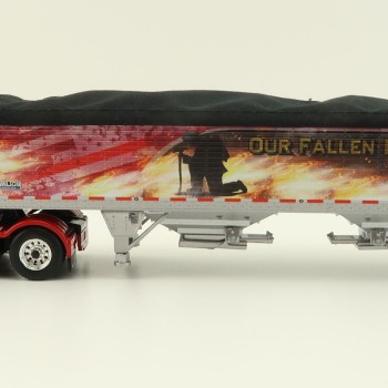 First Gear 60-1114 Mack Pinnacle 6x4 Truck with Wilson Grain Trailer Mercier Transport - Our Fallen Heroes - Scale 1:64