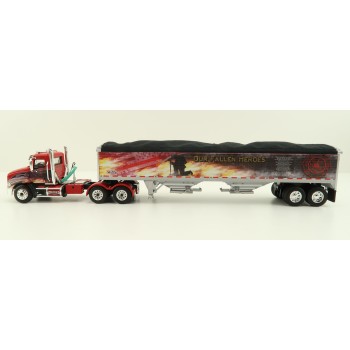 First Gear 60-1114 Mack Pinnacle 6x4 Truck with Wilson Grain Trailer Mercier Transport - Our Fallen Heroes - Scale 1:64