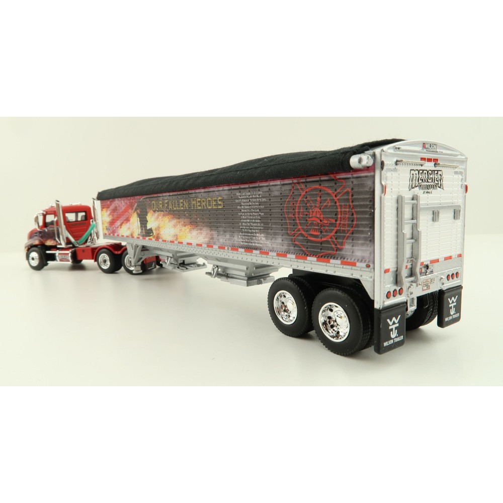 First Gear 60-1114 Mack Pinnacle 6x4 Truck with Wilson Grain Trailer Mercier Transport - Our Fallen Heroes - Scale 1:64
