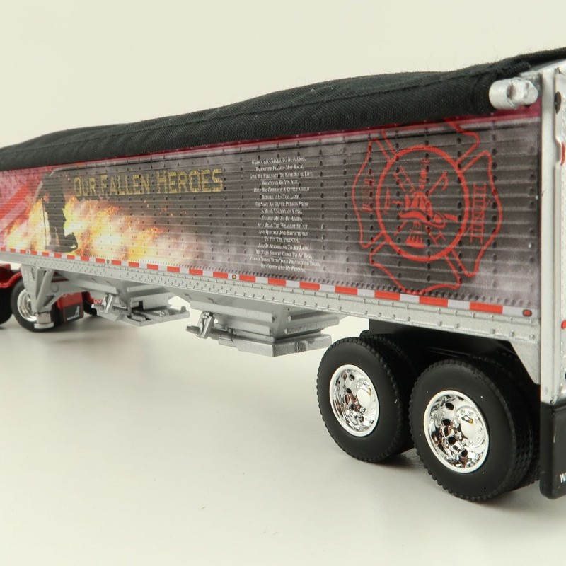 First Gear 60-1114 Mack Pinnacle 6x4 Truck with Wilson Grain Trailer Mercier Transport - Our Fallen Heroes - Scale 1:64