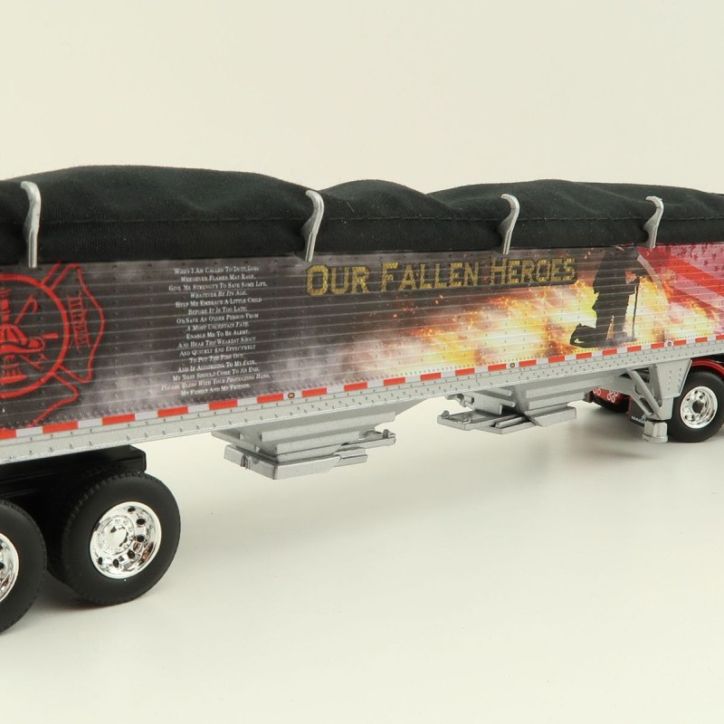First Gear 60-1114 Mack Pinnacle 6x4 Truck with Wilson Grain Trailer Mercier Transport - Our Fallen Heroes - Scale 1:64