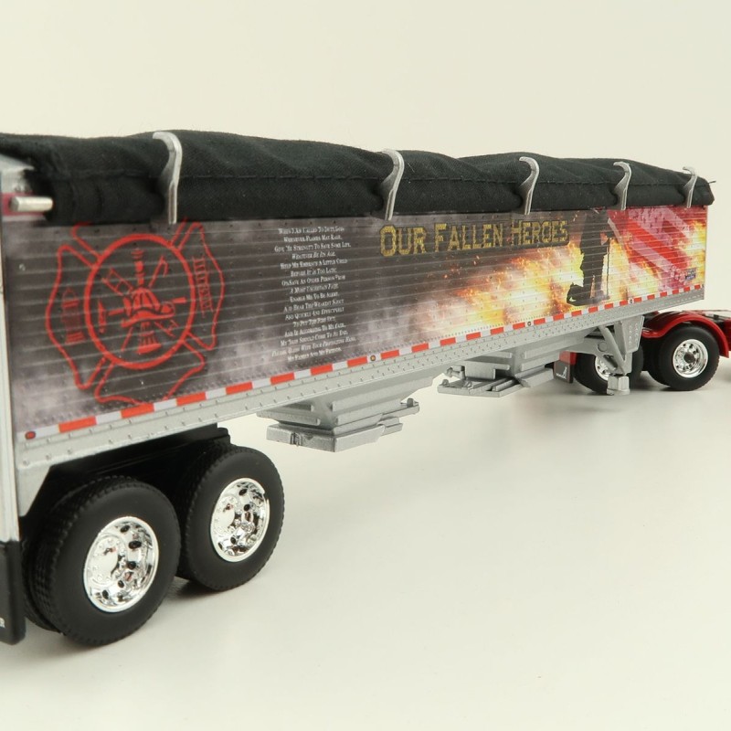 First Gear 60-1114 Mack Pinnacle 6x4 Truck with Wilson Grain Trailer Mercier Transport - Our Fallen Heroes - Scale 1:64