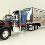 First Gear 60-1204 Kenworth W900A Aerodyne 6x4 Truck with Livestock Trailer - John Wayne: Cattle Company - Scale 1:64