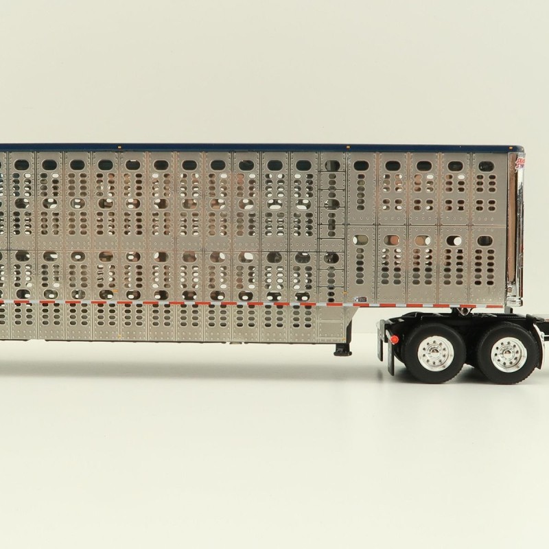 First Gear 60-1204 Kenworth W900A Aerodyne 6x4 Truck with Livestock Trailer - John Wayne: Cattle Company - Scale 1:64