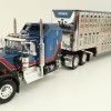 First Gear 60-1204 Kenworth W900A Aerodyne 6x4 Truck with Livestock Trailer - John Wayne: Cattle Company - Scale 1:64