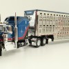 First Gear 60-1204 Kenworth W900A Aerodyne 6x4 Truck with Livestock Trailer - John Wayne: Cattle Company - Scale 1:64