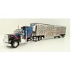 First Gear 60-1204 Kenworth W900A Aerodyne 6x4 Truck with Livestock Trailer - John Wayne: Cattle Company - Scale 1:64