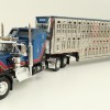 First Gear 60-1204 Kenworth W900A Aerodyne 6x4 Truck with Livestock Trailer - John Wayne: Cattle Company - Scale 1:64