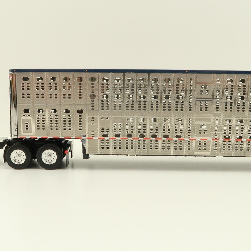 First Gear 60-1204 Kenworth W900A Aerodyne 6x4 Truck with Livestock Trailer - John Wayne: Cattle Company - Scale 1:64