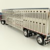 First Gear 60-1204 Kenworth W900A Aerodyne 6x4 Truck with Livestock Trailer - John Wayne: Cattle Company - Scale 1:64