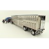 First Gear 60-1204 Kenworth W900A Aerodyne 6x4 Truck with Livestock Trailer - John Wayne: Cattle Company - Scale 1:64
