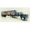 First Gear 60-1206 Kenworth W900A Sleeper 6x4 Truck with 40 FT Vintage Trailer - John Wayne: Comic Edition - Scale 1:64