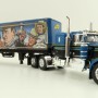 First Gear 60-1206 Kenworth W900A Sleeper 6x4 Truck with 40 FT Vintage Trailer - John Wayne: Comic Edition - Scale 1:64