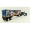 First Gear 60-1206 Kenworth W900A Sleeper 6x4 Truck with 40 FT Vintage Trailer - John Wayne: Comic Edition - Scale 1:64