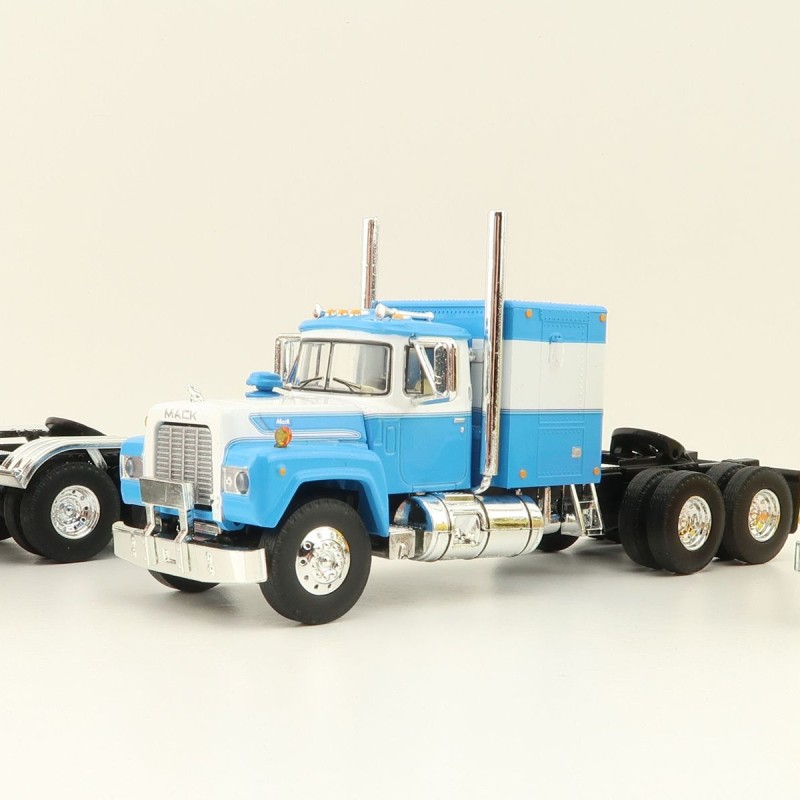 First Gear 60-1250 Mack R Model with Sleeper Bunk Truck Trio Set Red, Blue & Yellow  - Scale 1:64