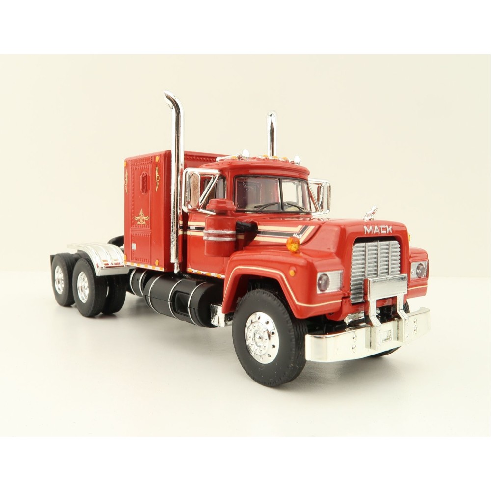First Gear 60-1250 Mack R Model with Sleeper Bunk Truck Trio Set Red, Blue & Yellow  - Scale 1:64