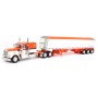 First Gear 60-1265 Kenworth W900A 6x4 Truck with 3axle Grain Trailer Orange Peal - Scale 1:64