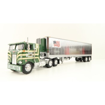 First Gear 60-1428 Peterbilt Model 352 COE Truck with Reefer Trailer - Greenstein Trucking Company - Scale 1:64