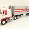 First Gear 60-1596 Kenworth K100 COE Truck with Reefer Trailer - Dickey Transport - Scale 1:64 