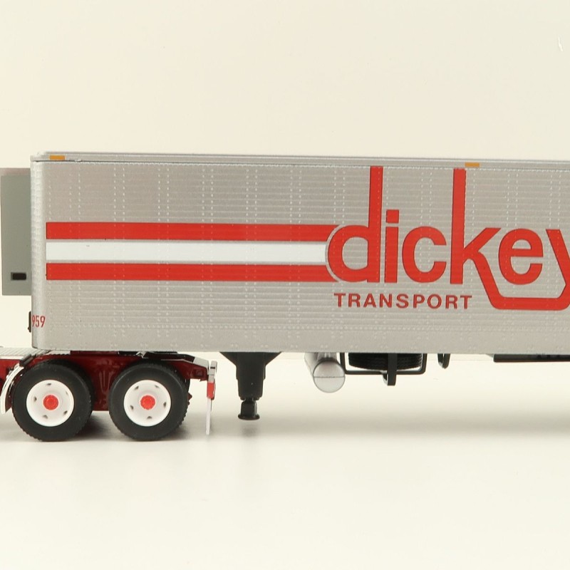 First Gear 60-1596 Kenworth K100 COE Truck with Reefer Trailer - Dickey Transport - Scale 1:64 