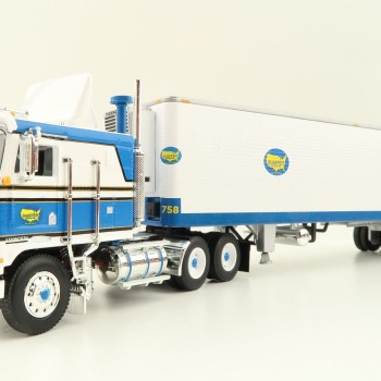 First Gear 60-1629 Kenworth K100 COE Truck with Reefer Trailer - Shaffer Trucking - Scale 1:64