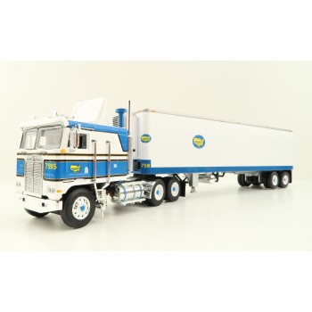 First Gear 60-1629 Kenworth K100 COE Truck with Reefer Trailer - Shaffer Trucking - Scale 1:64