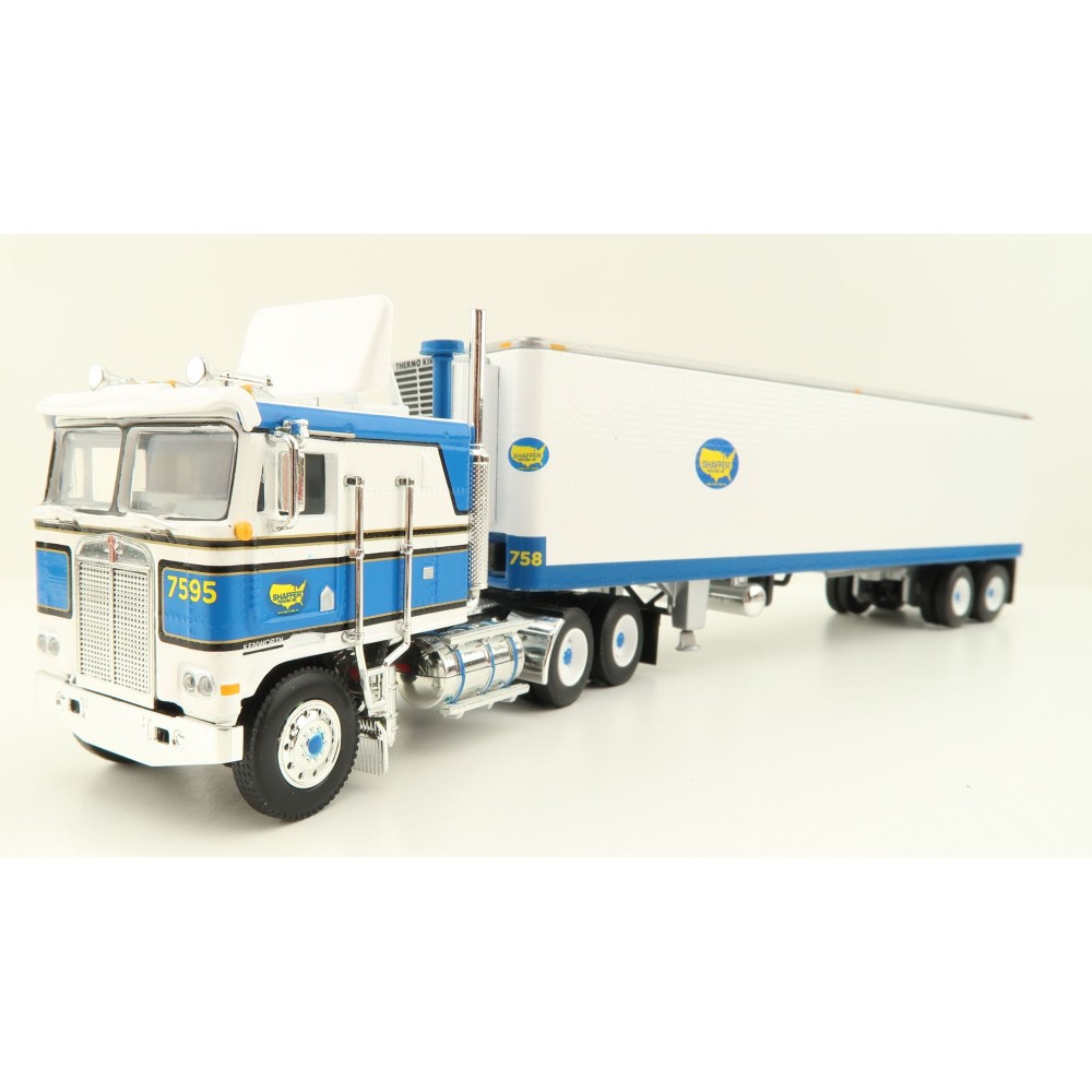 First Gear 60-1629 Kenworth K100 COE Truck with Reefer Trailer - Shaffer Trucking - Scale 1:64