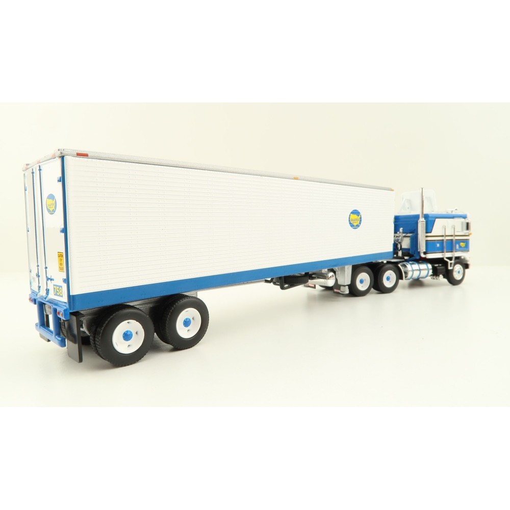 First Gear 60-1629 Kenworth K100 COE Truck with Reefer Trailer - Shaffer Trucking - Scale 1:64